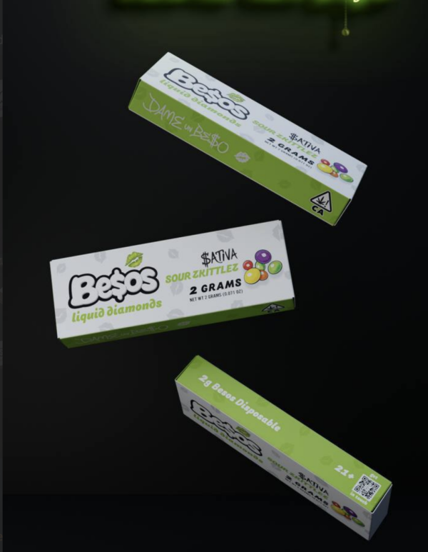 Besos Sour Zkittlez Disposable