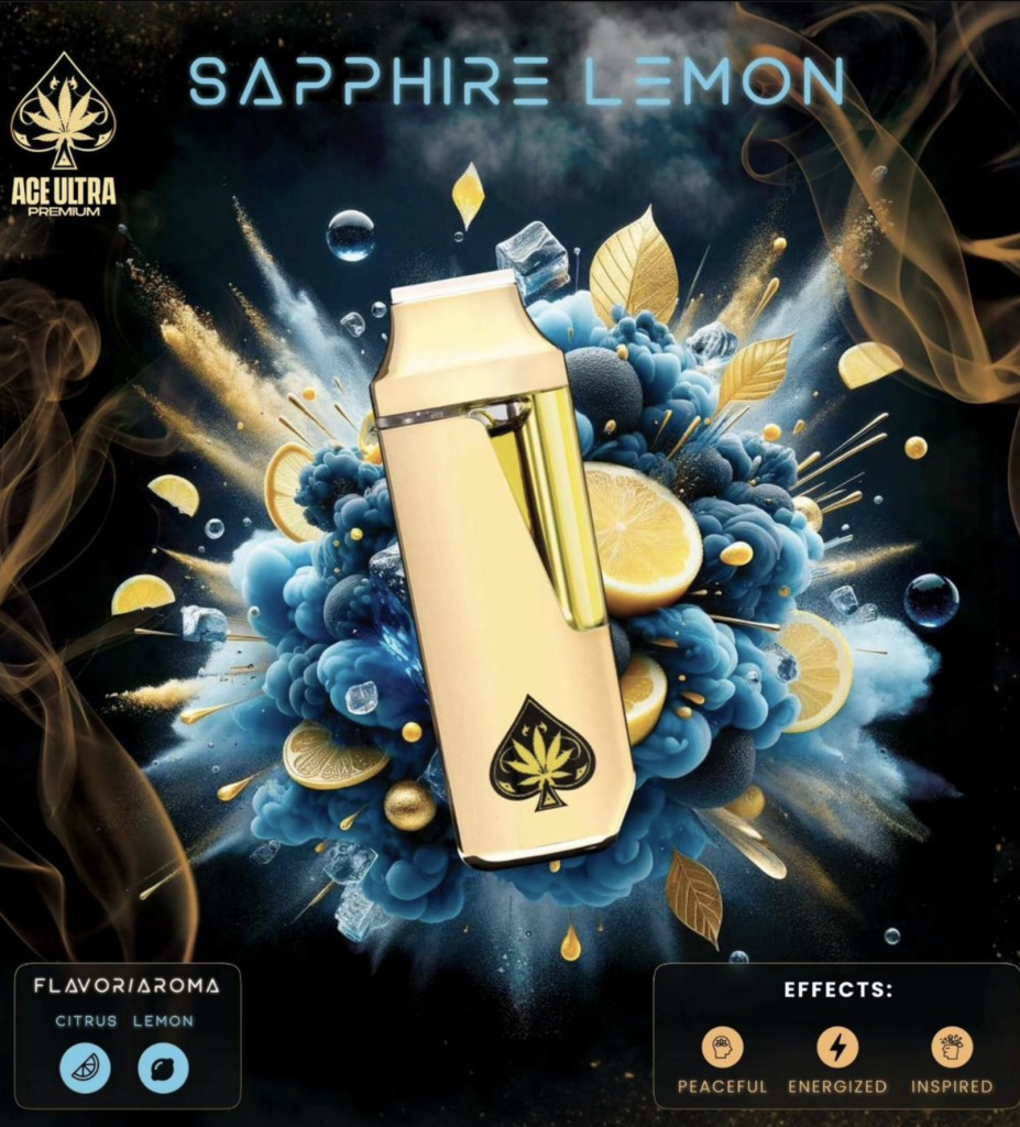 Ace Sapphire Lemon 2g Disposable Ace Ultra Carts